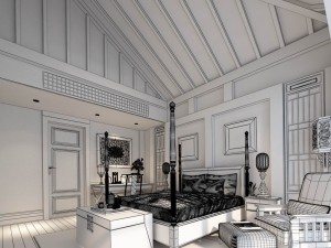 beautifully stylish and luxurious bedrooms 139 3D Model