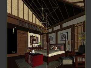 beautifully stylish and luxurious bedrooms 139 3D Model