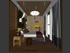 beautifully stylish and luxurious bedrooms 140 3D Model