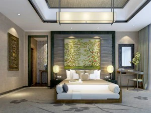 wunderschön stilvolle und luxuriöse Schlafzimmer 141 3D Modell