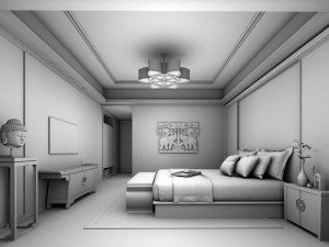 beautifully stylish and luxurious bedrooms 142 3D Model