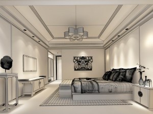 beautifully stylish and luxurious bedrooms 142 3D Model