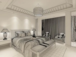 beautifully stylish and luxurious bedrooms 143 3D Model