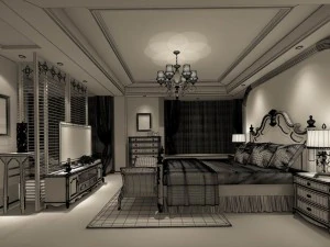 beautifully stylish and luxurious bedrooms 144 3D Model