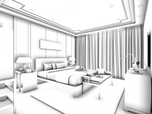 beautifully stylish and luxurious bedrooms 144 Modello 3D