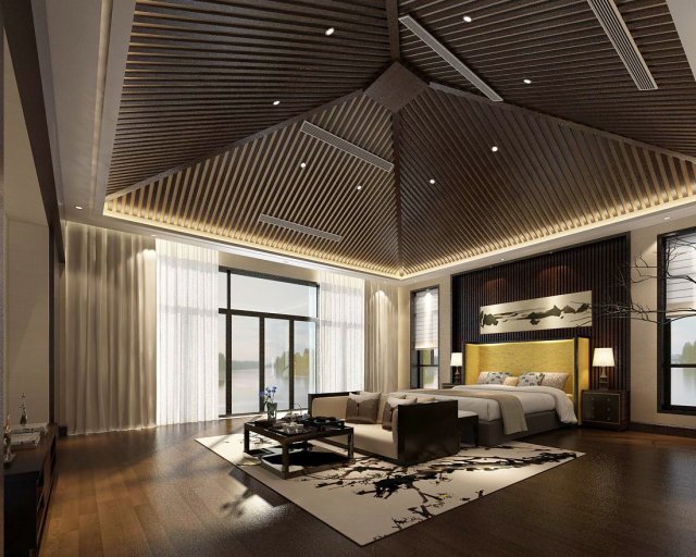 beautifully stylish and luxurious bedrooms 146 Model 3D .c4d .max .obj .3ds .fbx .stl .blend 