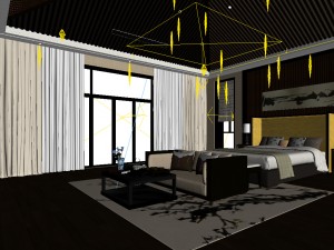 beautifully stylish and luxurious bedrooms 146 Model 3D