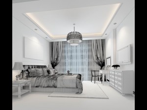 beautifully stylish and luxurious bedrooms 148 Model 3D