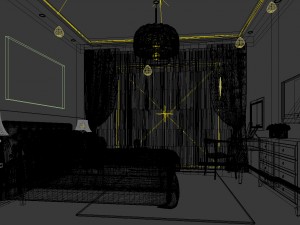 beautifully stylish and luxurious bedrooms 148 Model 3D