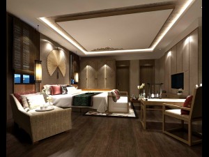 bedroom hotel suites designed 01 3D Model