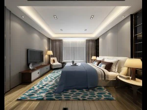 bedroom hotel suites designed 03 3D Model