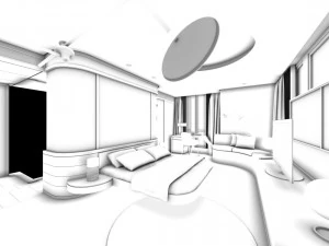 bedroom hotel suites designed 03 3D Model