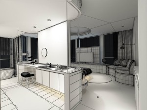 bedroom hotel suites designed 03 3D 모델