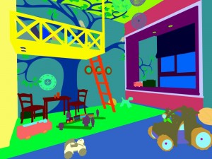 children bedroom 01 3D Модель