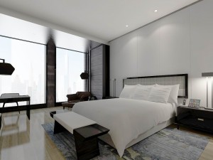 hotel bedroom design 0105 3D Модель