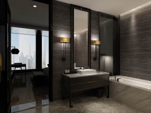 hotel bedroom design 0105 Model 3D
