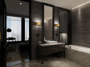 hotel bedroom design 0105 3D Model