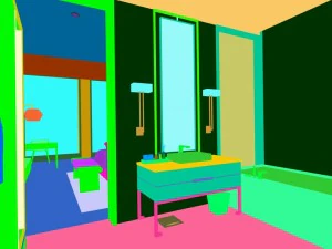 hotel bedroom design 0105 3D Model