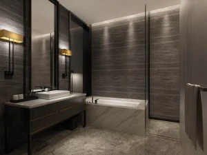 hotel bedroom design 0105 3D Model