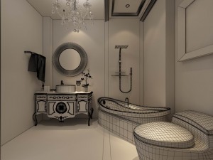 luxurious stylish bedroom 02 Modelo 3D