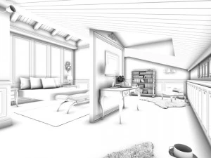 luxurious stylish bedroom 03 3D Model