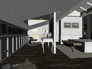 luxurious stylish bedroom 03 Modèle 3D