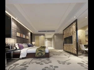 l&uuml;ks şık yatak odası 04 3D Model