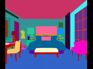 luxurious stylish bedroom 14 3D Model