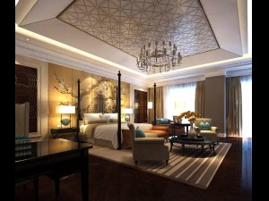luxurious stylish bedroom 15 3D Model