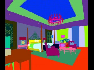 luxurious stylish bedroom 15 3D मॉडल