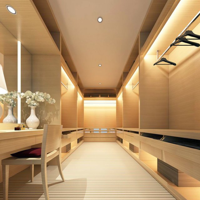 luxurious stylish bedroom 16 3D Модель .c4d .max .obj .3ds .fbx .stl .blend 