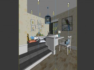 luxurious stylish bedroom 18 3D मॉडल
