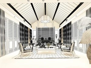 luxurious stylish bedroom 19 3D Model