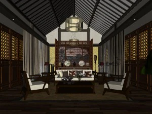 luxurious stylish bedroom 19 3D Model