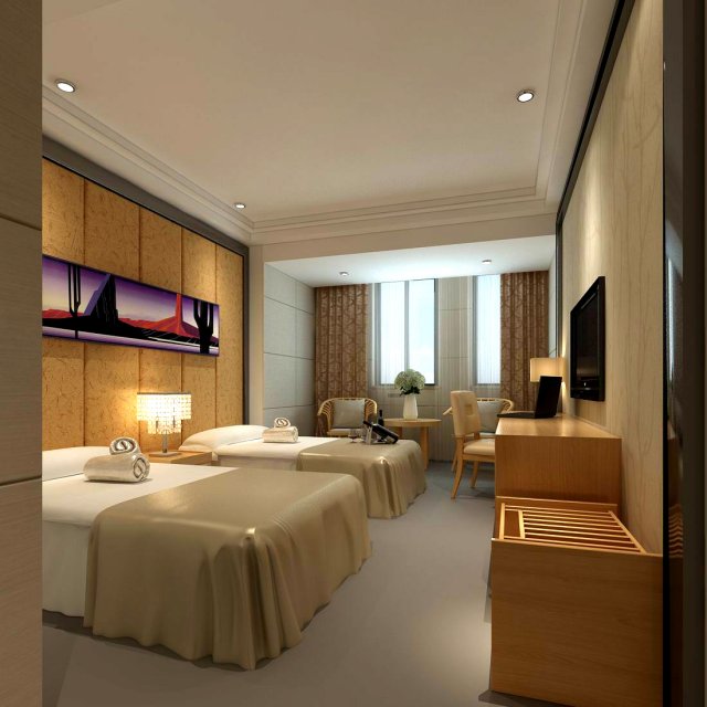 luxurious stylish bedroom 20 3D मॉडल .c4d .max .obj .3ds .fbx .stl .blend 