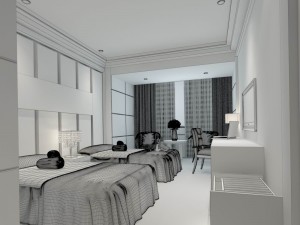 luxurious stylish bedroom 20 3D मॉडल