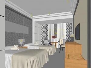 luxurious stylish bedroom 20 3D Model
