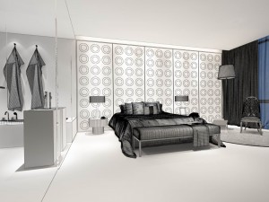 luxurious stylish bedroom 22 Model 3D
