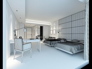 luxurious stylish bedroom 23 Model 3D