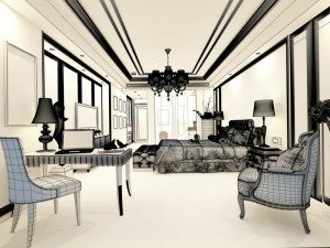 luxurious stylish bedroom 24 3D 模型