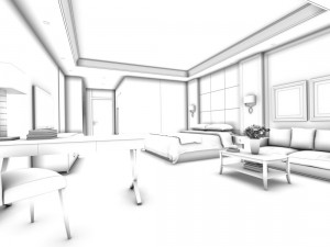 luxurious stylish bedroom 30 3D Model