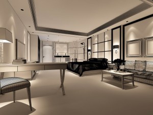 luxurious stylish bedroom 30 3D Model
