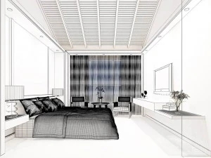 luxurious stylish bedroom 32 3D Model