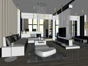 luxury stylish interior master bedroom - 01 3D Модель