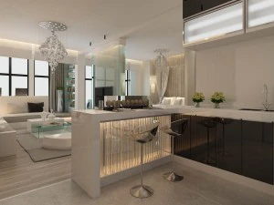 luxury stylish interior master bedroom - 01 3D Model