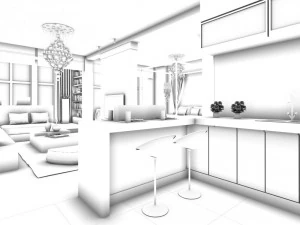 luxury stylish interior master bedroom - 01 3D Model