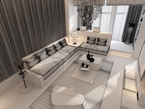 luxury stylish interior master bedroom - 01 3D Модель