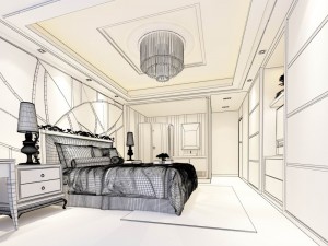luxury stylish interior master bedroom - 03 3D Model