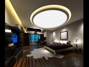 luxury stylish interior master bedroom - 04 3D Model