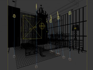 luxury stylish interior master bedroom - 06 3D Model